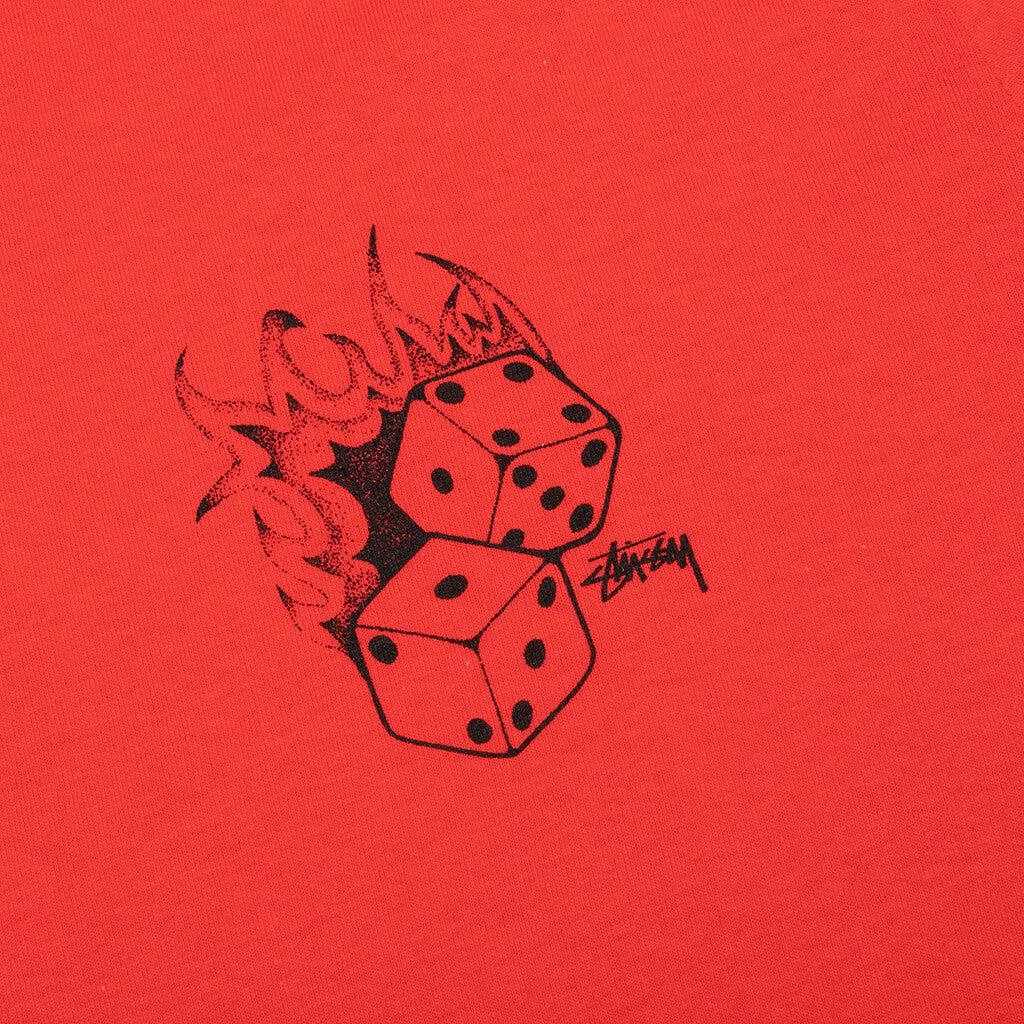 商品STUSSY|Stussy Fire Dice Tee - Red,价格¥338,第3张图片详细描述