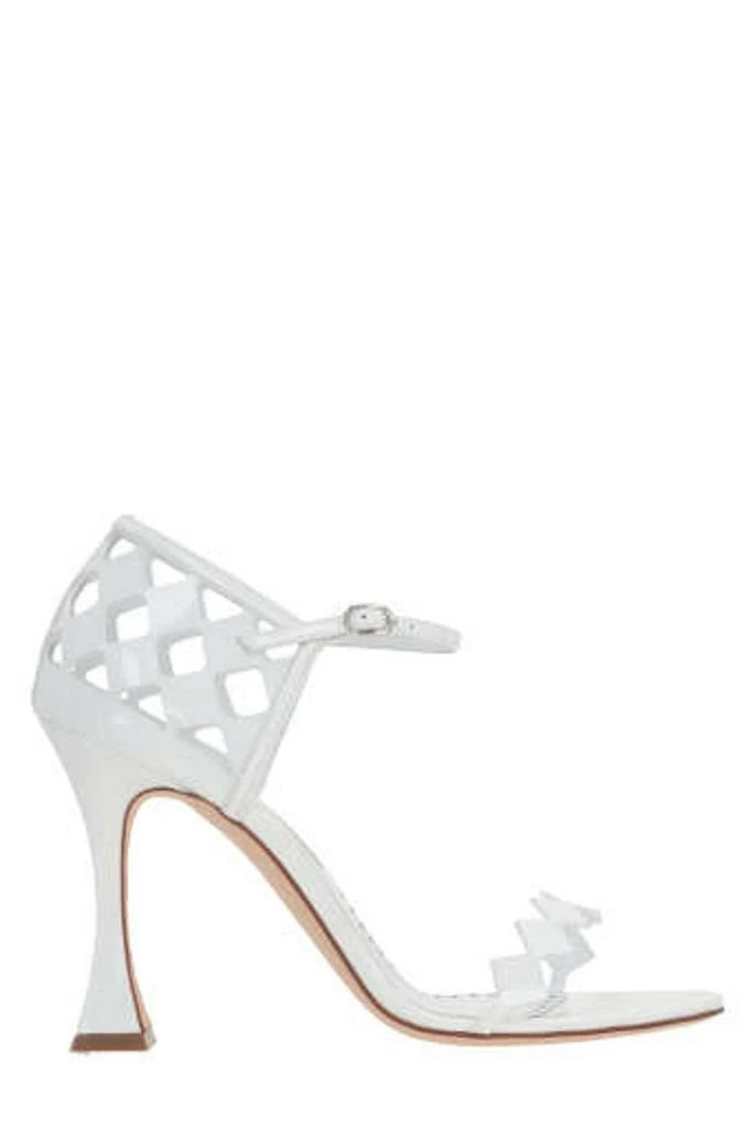 商品Manolo Blahnik|Manolo Blahnik Kalun Cut-Out Detailed Sandals,价格¥3883,第1张图片