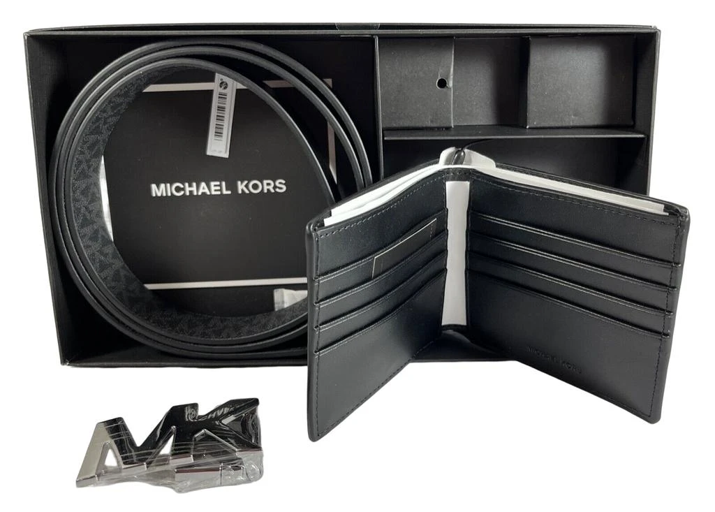 商品Michael Kors|Michael Kors Men's Wallet Belt Reversible MK Signature Gift Set,价格¥1168,第2张图片详细描述