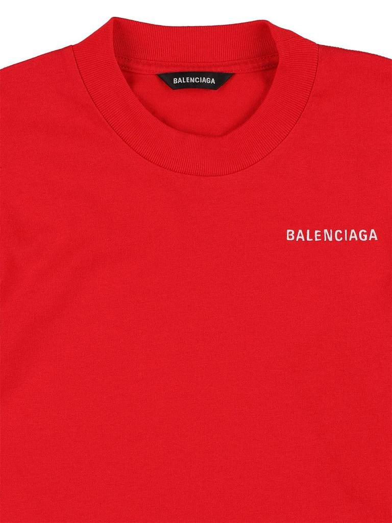 商品Balenciaga|Logo Embroidered Cotton Jersey T-shirt,价格¥1741,第1张图片详细描述