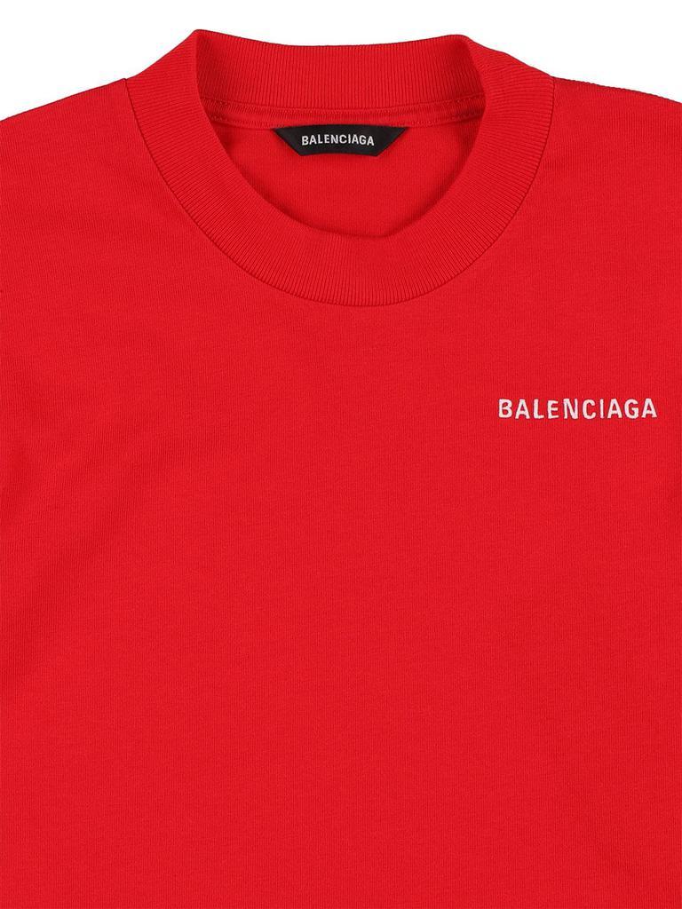 商品Balenciaga|Logo Embroidered Cotton Jersey T-shirt,价格¥1663,第1张图片