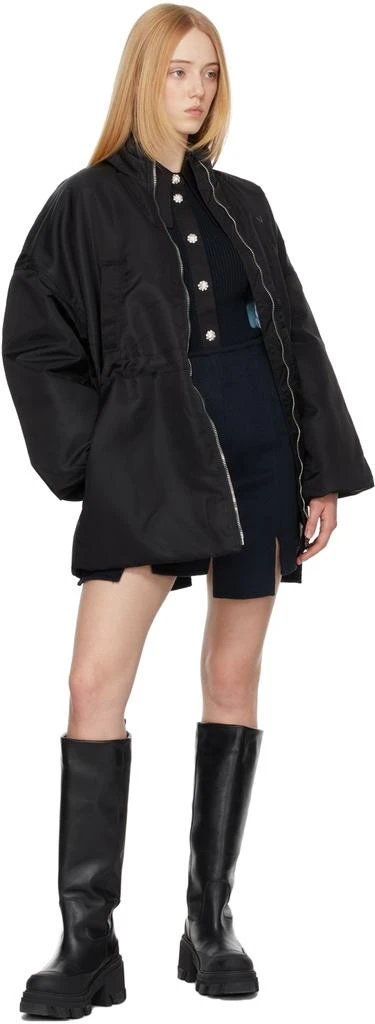 商品Ganni|Black Nylon Bomber Jacket,价格¥1537,第4张图片详细描述