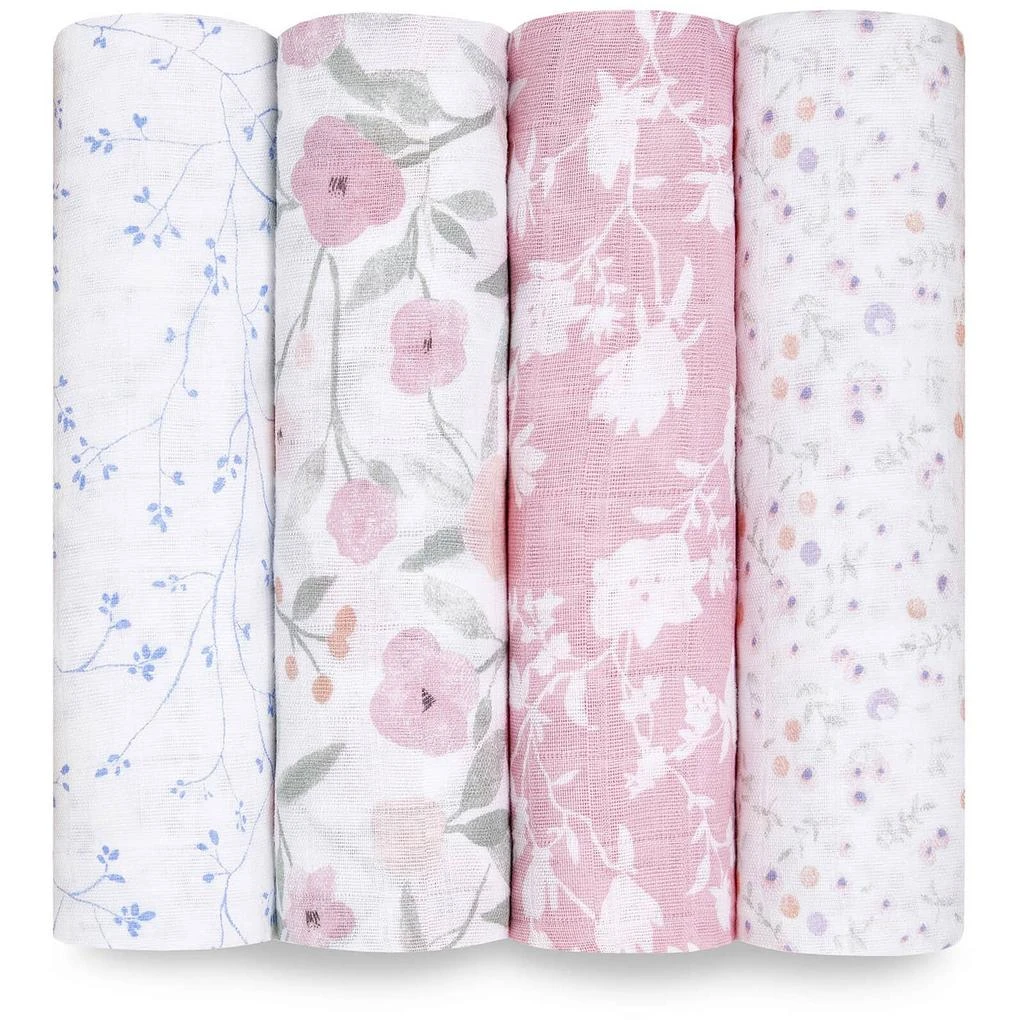 商品aden + anais|aden + anais Classic Swaddles - Ma Fleur (4 Pack),价格¥388,第1张图片