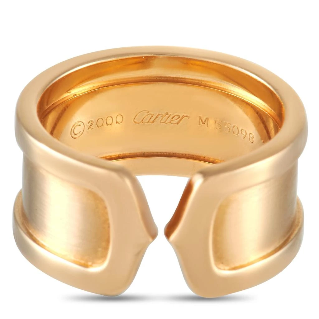 商品[二手商品] Cartier|Cartier Double C 18K Yellow Gold Wide Band Ring,价格¥10671,第4张图片详细描述