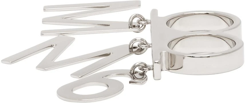 商品MAISON MARGIELA|Silver Logo Charm Double Finger Ring,价格¥551,第3张图片详细描述