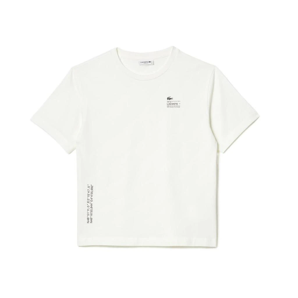 商品Lacoste|Lacoste Womens White Other Materials T-Shirt,价格¥643,第1张图片