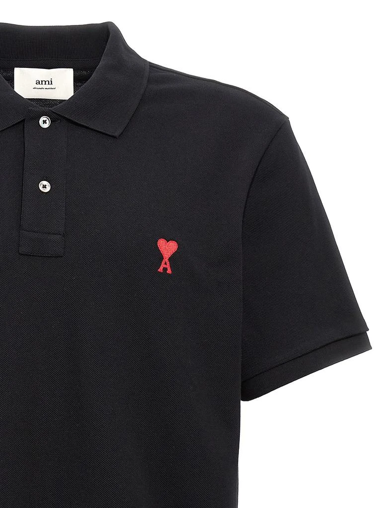 商品AMI|AMI Ami de Coeur Logo Embroidered Short-Sleeved Polo Shirt,价格¥1019,第3张图片详细描述