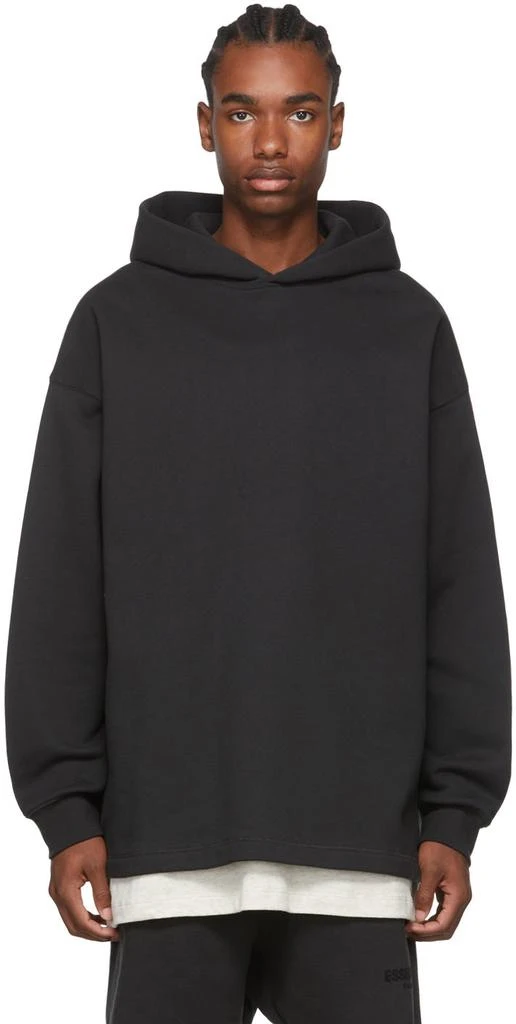 商品Essentials|Black Relaxed Hoodie,价格¥375,第1张图片