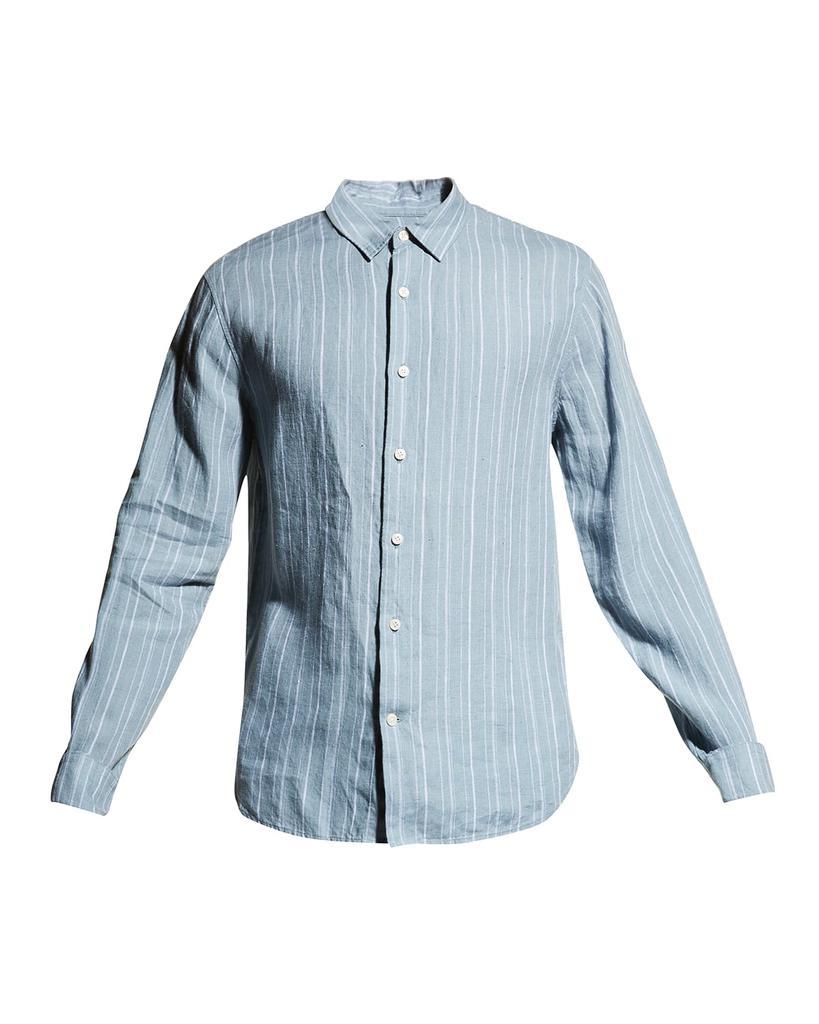 商品Vince|Men's Uneven Stripe Sport Shirt,价格¥699,第4张图片详细描述