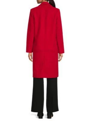 商品Tahari|Notch Collar Long Coat,价格¥397,第2张图片详细描述