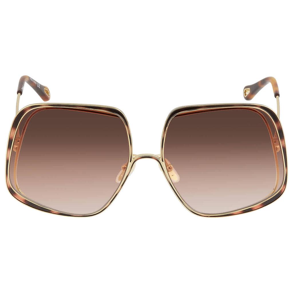 Chloe Orange Gradient Oversized Ladies Sunglasses CH0035SA 003 62商品第2张图片规格展示