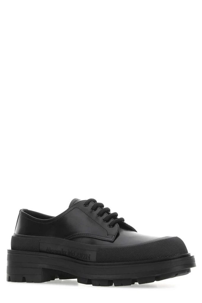 商品Alexander McQueen|Alexander McQueen Logo Detailed Lace-Up Derby Shoes,价格¥3947,第2张图片详细描述