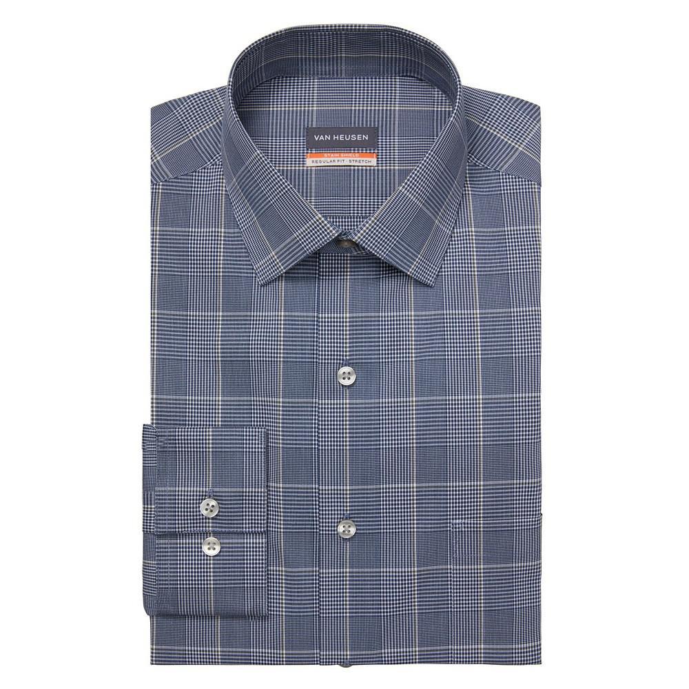 商品Van Heusen|Men's Stain Shield Regular Fit Dress Shirt,价格¥301,第1张图片