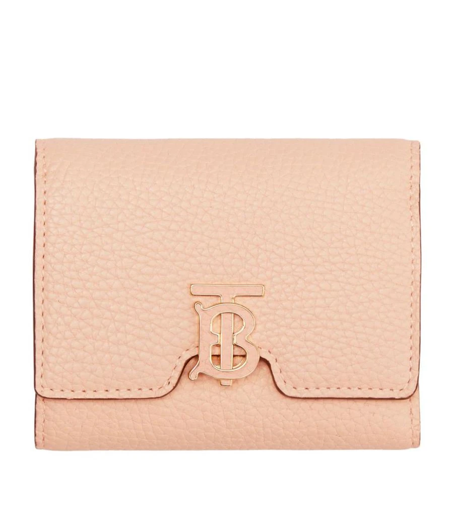 商品Burberry|Leather TB Monogram Folding Wallet,价格¥4146,第1张图片