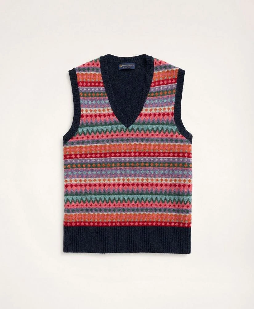 商品Brooks Brothers|Fair Isle Sweater Vest,价格¥416,第1张图片