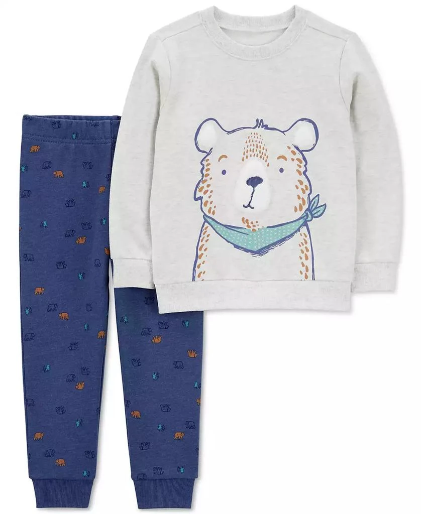 商品Carter's|Toddler Boys Bear T-Shirt & Jogger Pants, 2 Piece Set,价格¥104,第1张图片