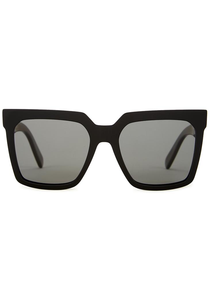 Black square-frame sunglasses商品第2张图片规格展示