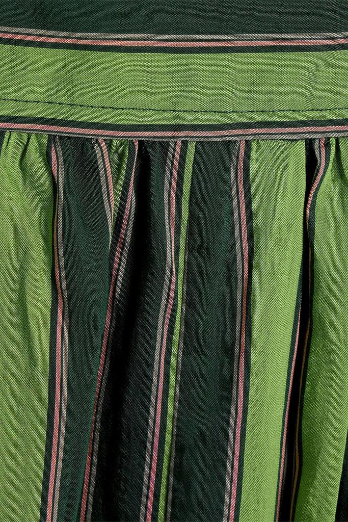 Carmen striped Lyocell-blend midi dress商品第4张图片规格展示
