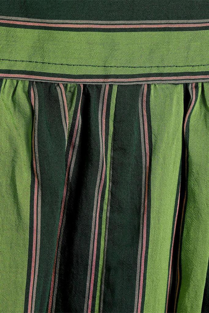 商品IRIS & INK|Carmen striped Lyocell-blend midi dress,价格¥906,第4张图片详细描述