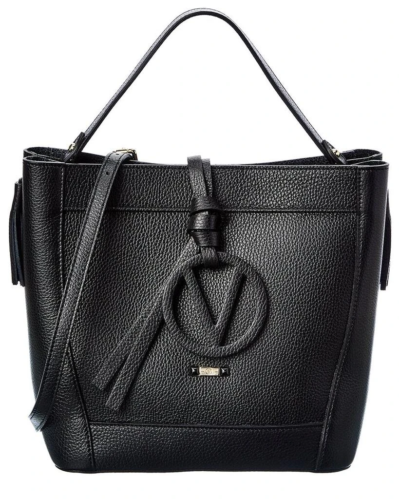 商品Mario Valentino|Valentino by Mario Valentino Callie Medallion Leather Shoulder Bag,价格¥3145,第1张图片