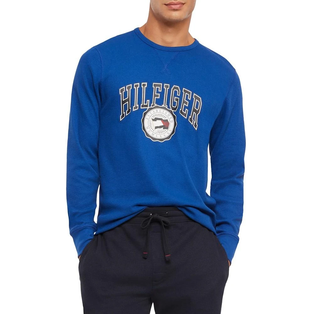 商品Tommy Hilfiger|Men's Classic-Fit Waffle-Knit Long-Sleeve Pajama T-Shirt,价格¥103,第1张图片