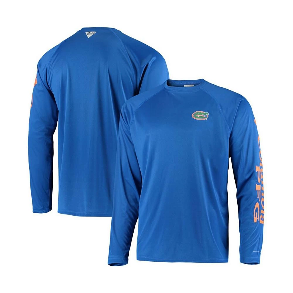 商品Columbia|Men's PFG Royal Florida Gators Terminal Tackle Omni-Shade Long Sleeve T-shirt,价格¥266,第1张图片