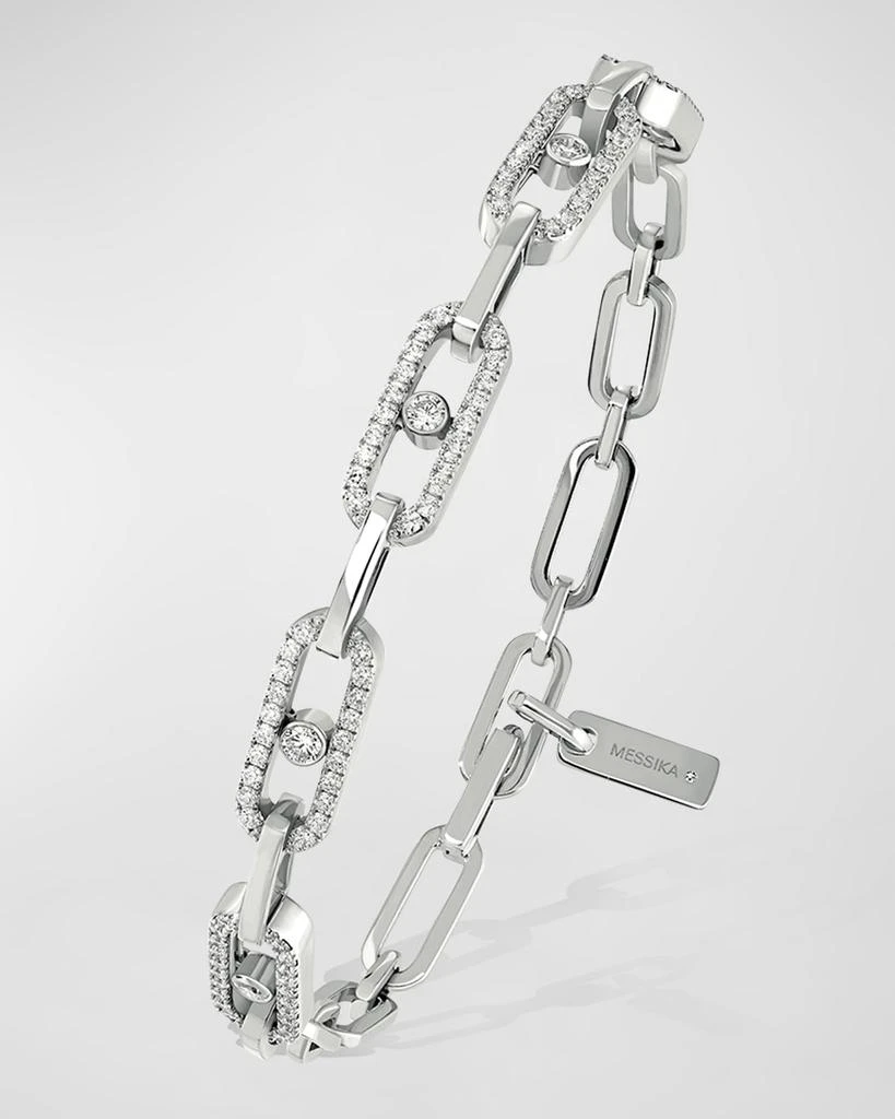商品Messika|Move Uno 18K White Gold Bracelet, Size Large,价格¥71598,第1张图片