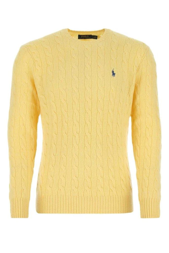 商品[国内直发] Ralph Lauren|Polo Ralph Lauren Logo Embroidered Cable-Knit Jumper - S,价格¥1080,第1张图片