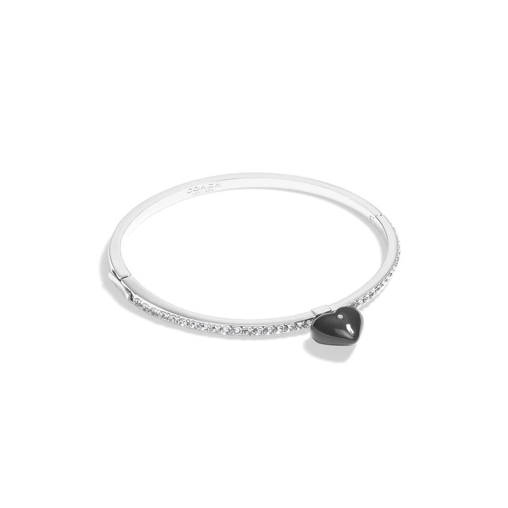 商品Coach|Heart Charm Tennis Bangle Bracelet,价格¥643,第1张图片