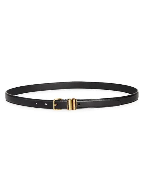商品Yves Saint Laurent|Stacked-Loop Leather Belt,价格¥4705,第1张图片