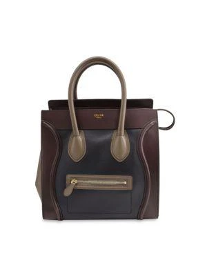 商品[二手商品] Celine|Celine Nano Tricolor Luggage Tote Bag In Multicolor Leather,价格¥10883,第1张图片