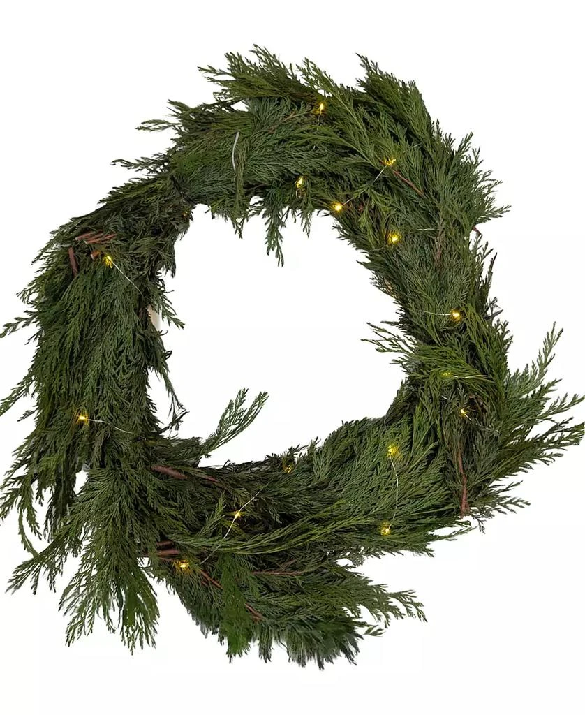 商品International Christmas Innovation|Fresh Premier Cedar Garland with Warm Lights, 10',价格¥427,第1张图片