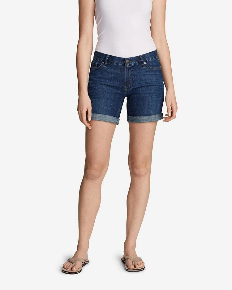 商品Eddie Bauer|女士Women's Boyfriend Denim Shorts,价格¥261-¥313,第1张图片