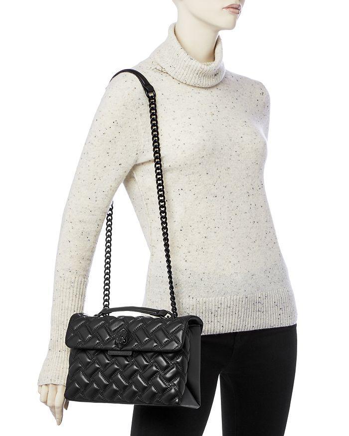 商品Kurt Geiger|Kensington Drench Leather Shoulder Bag,价格¥2119,第4张图片详细描述