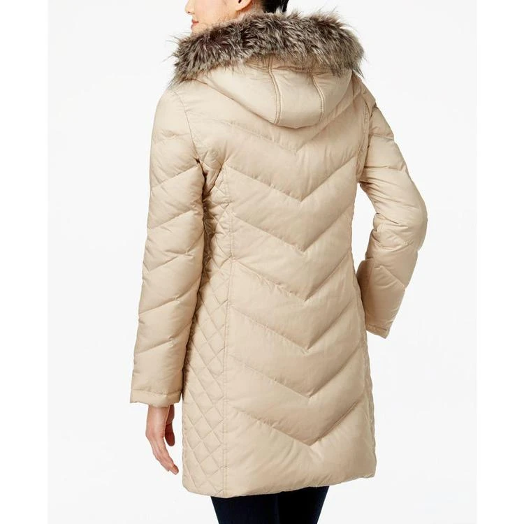 商品Kenneth Cole|Petite Faux-Fur-Trimmed Chevron Down Puffer Coat,价格¥674,第2张图片详细描述