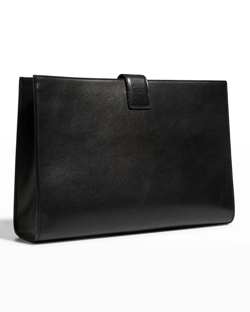 商品The Row|Vera Portfolio Flap Clutch Bag in Calf Leather,价格¥17783,第4张图片详细描述