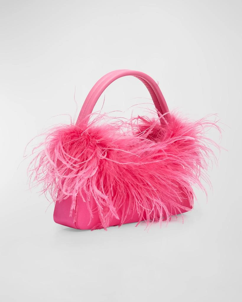 Dusty Mini Faux Feather Hobo Bag 商品