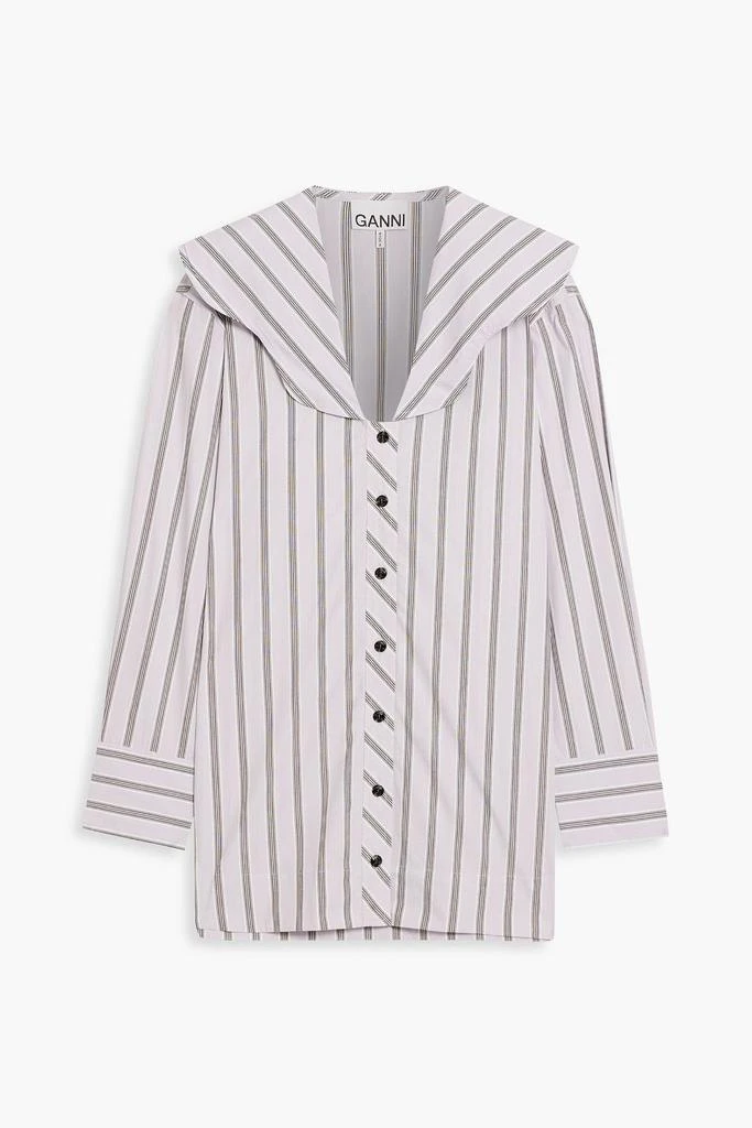 商品Ganni|Striped cotton shirt,价格¥354,第1张图片