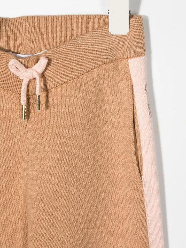 商品Chloé|Chloé Kids Stone Joggers With Contrast Stripes,价格¥1278,第3张图片详细描述