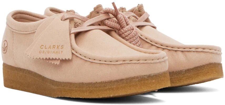 商品Clarks|Pink Faux-Suede Wallabee Oxfords,价格¥685,第4张图片详细描述