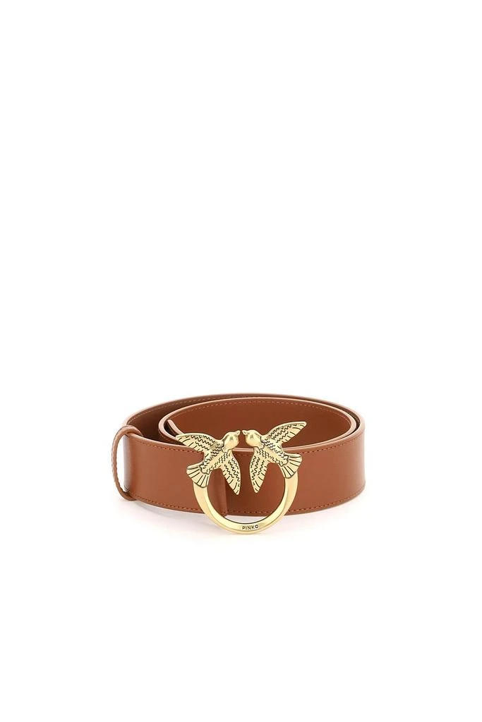 商品PINKO|Pinko Love Birds Leather Belt,价格¥416,第1张图片