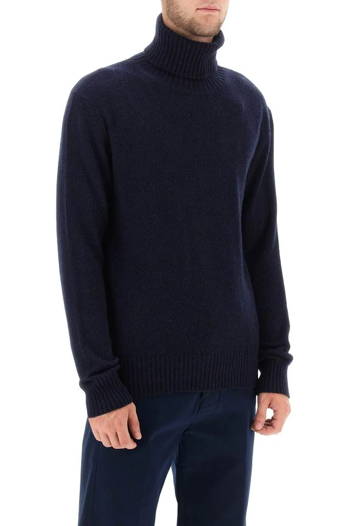 商品AMI|melange-effect cashmere turtleneck sweater,价格¥1173,第2张图片详细描述