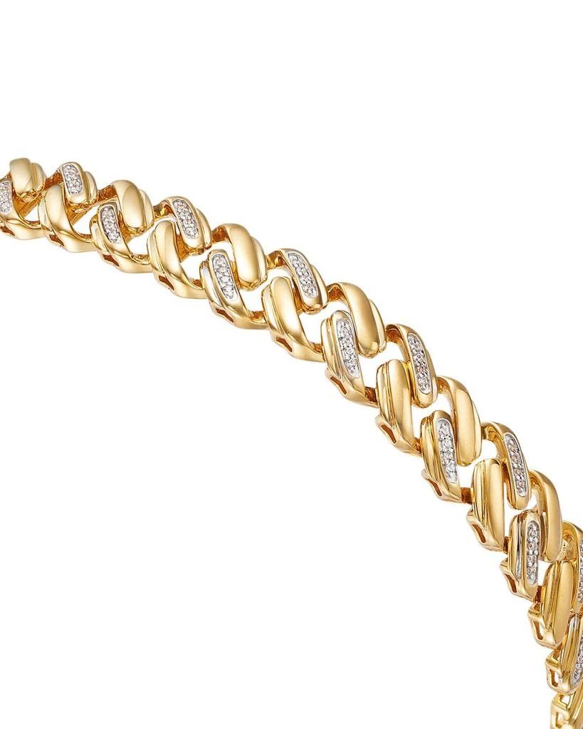 Men's Diamond Fancy Curb Link Bracelet in 14K Yellow Gold, 0.50 ct. t.w. 商品