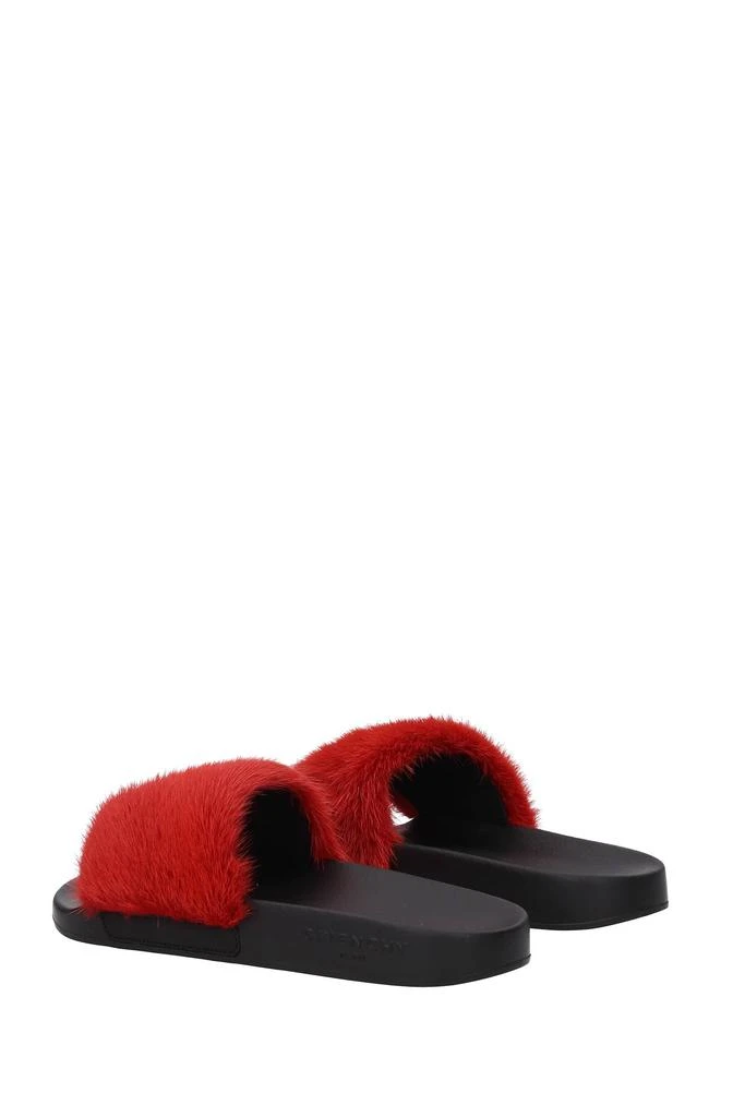 商品Givenchy|Slippers and clogs Fur Red,价格¥1955,第4张图片详细描述