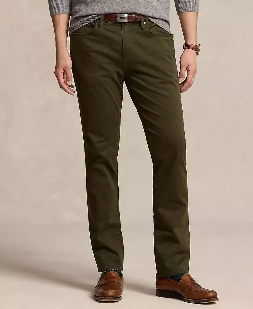 商品Ralph Lauren|Men's Varick Slim Straight Stretch Sateen Pants,价格¥551,第4张图片详细描述