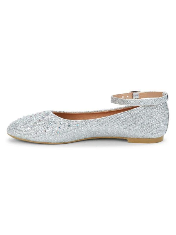 商品Badgley Mischka|Little Girl's & Girl's Embellished Flats,价格¥79,第4张图片详细描述