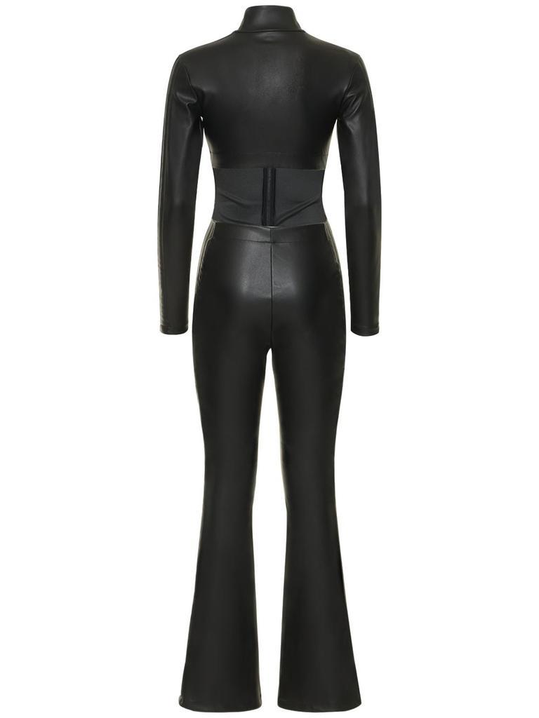 商品Wolford|Mighty 80s Faux Leather Jumpsuit,价格¥5277,第6张图片详细描述