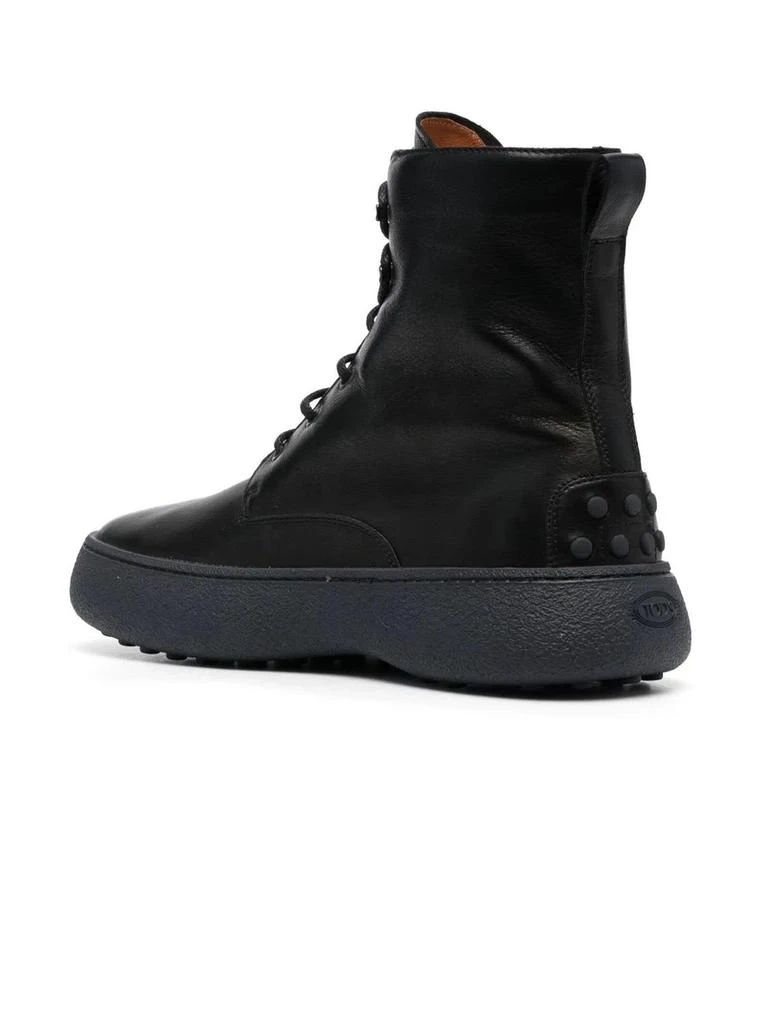 商品Tod's|Black Leather Lace-up Ankle Boot,价格¥4902,第3张图片详细描述