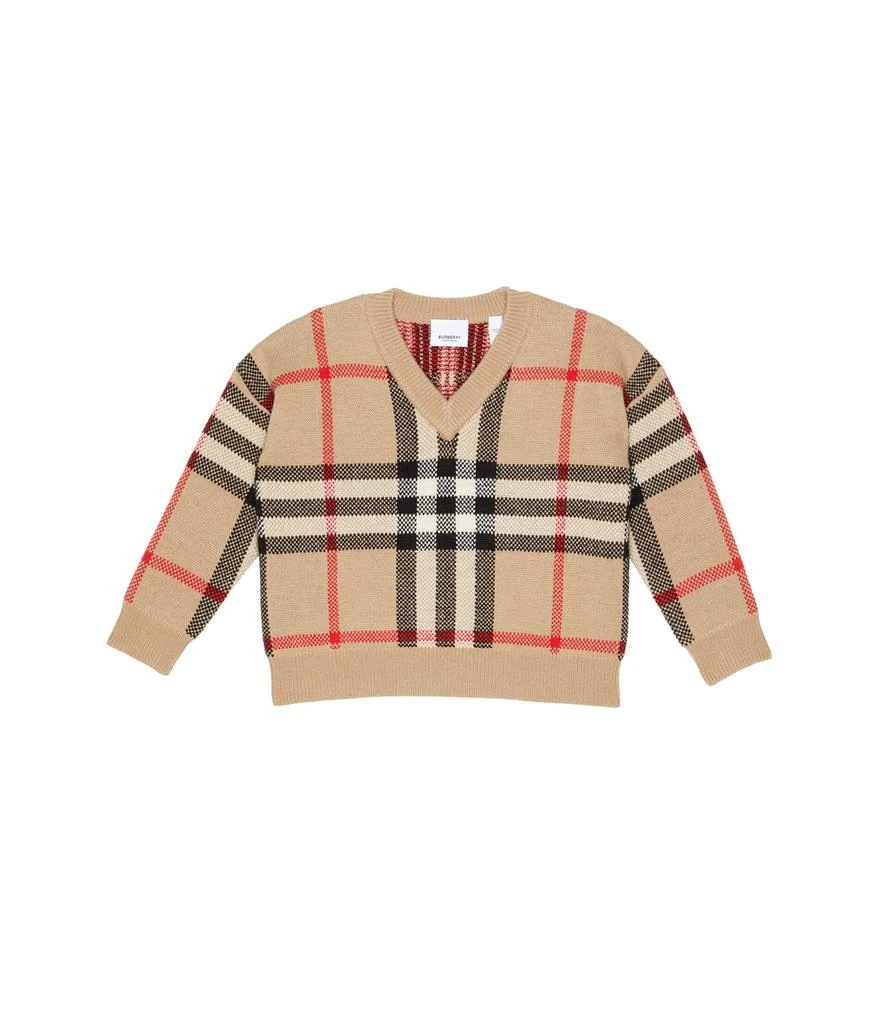 商品Burberry|Denny Check Sweater (Little Kids/Big Kids),价格¥1077,第1张图片