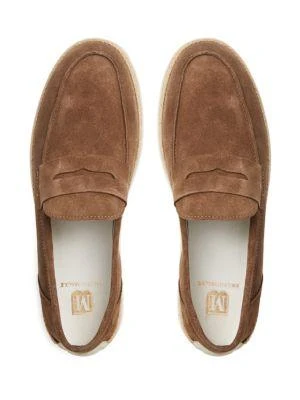 商品Bruno Magli|Riva Suede Penny Espadrille Loafers,价格¥1510,第3张图片详细描述